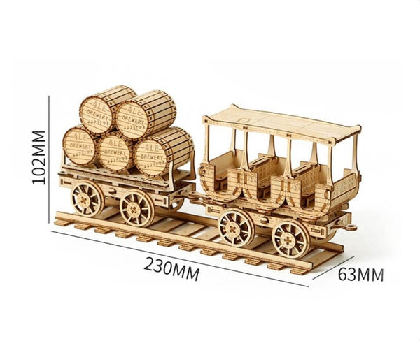 Winzer Landwirtschaftskarren-3D Holzpuzzle
