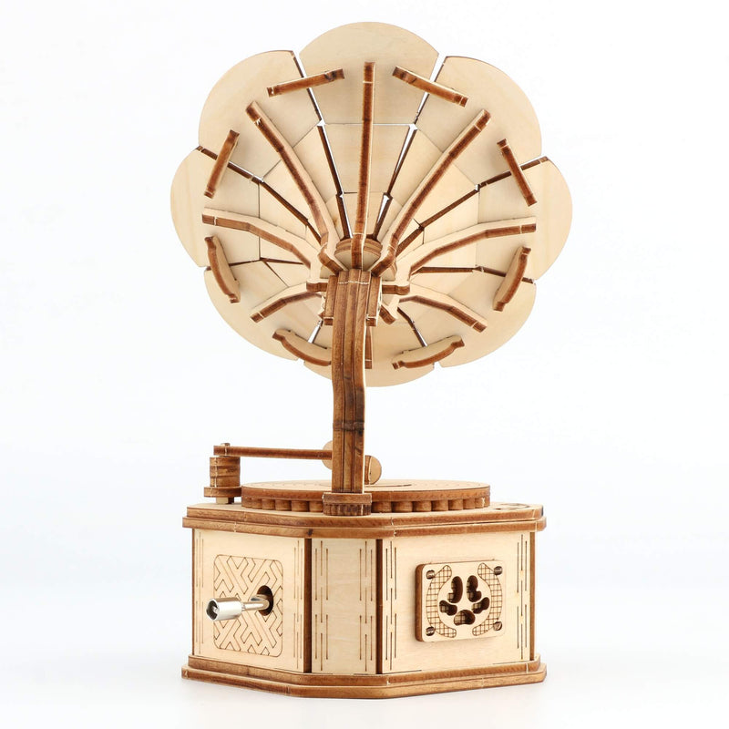 3D Holzpuzzle Grammophon