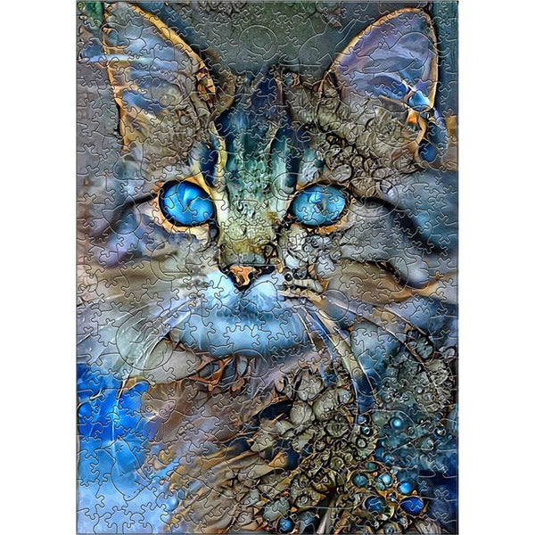 Katze mit blauen Augen-Puzzle