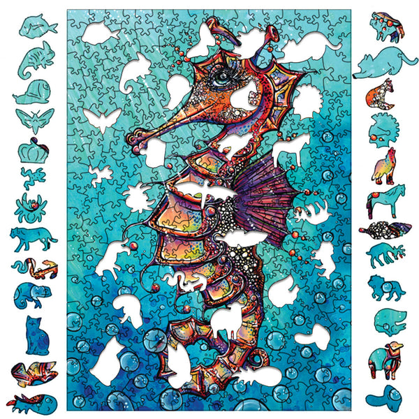 Seepferdchen Porträt-Puzzle