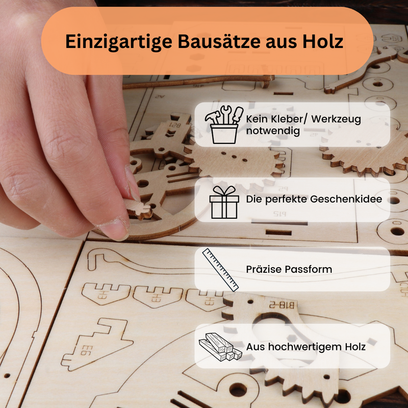 Luftschiff 3D Holzpuzzle