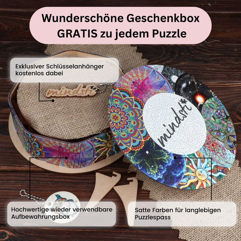 Yin Yang bunte Koifische-Puzzle