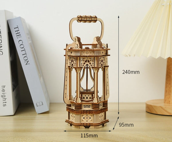 Laterne mit Beleuchtung-3D Holzpuzzle