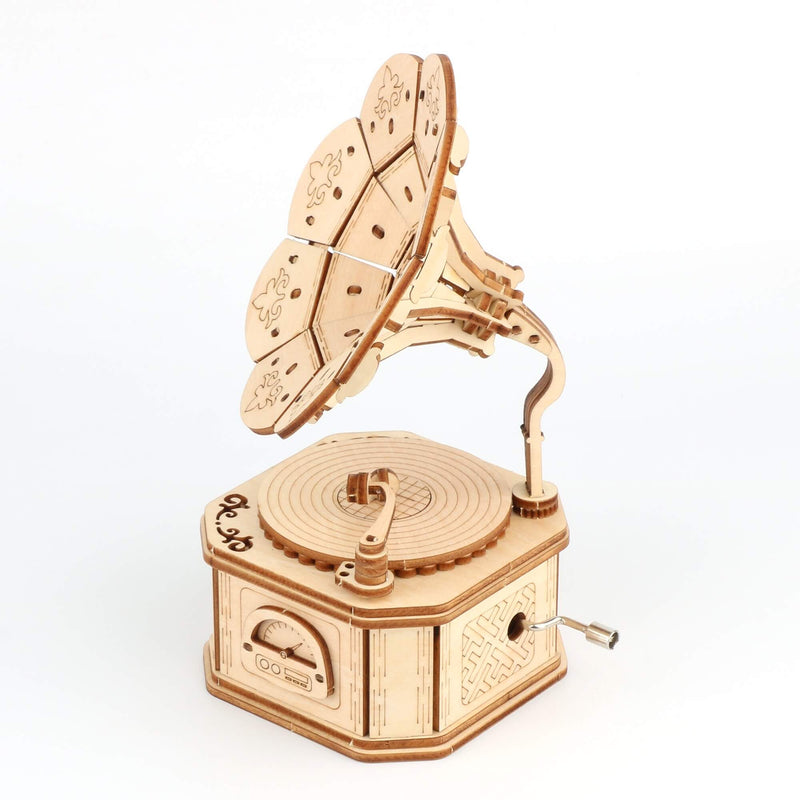 Puzzle 3D en bois Grammophon