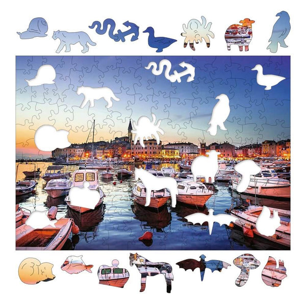 Hafen in Italien-Puzzle