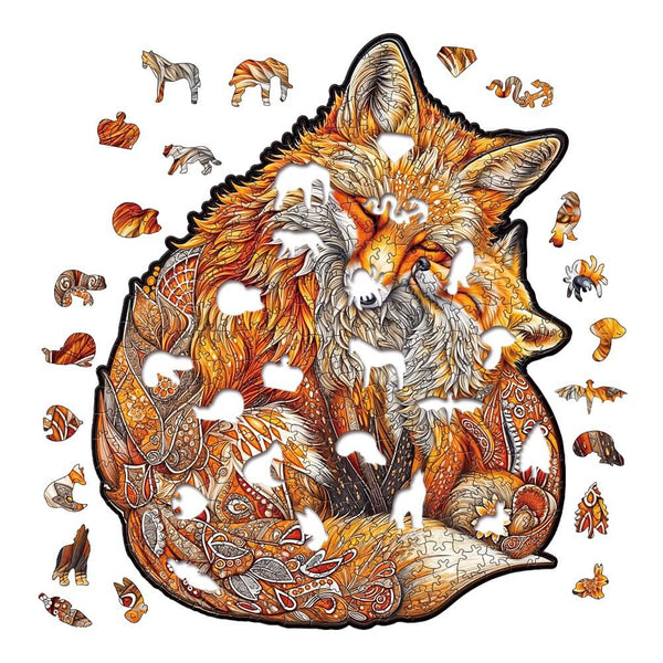 Fuchsfamilie - Puzzle