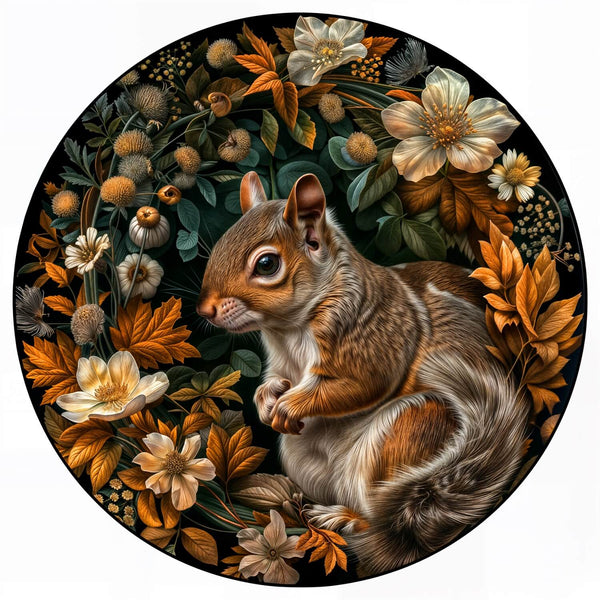 Eichhörnchen Mandala-Puzzle