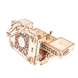 3D wooden puzzle treasure chest