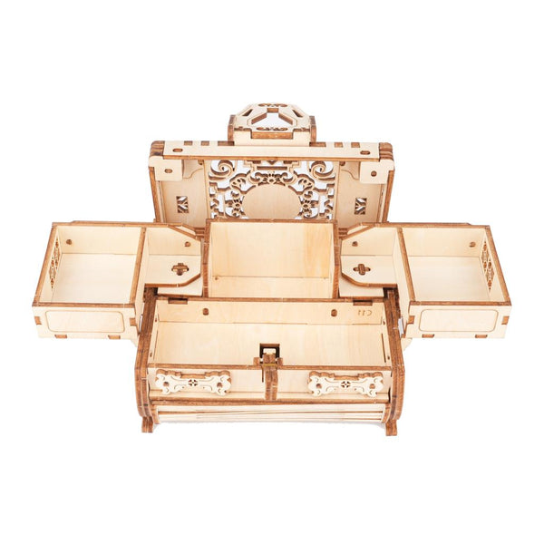 3D wooden puzzle treasure chest