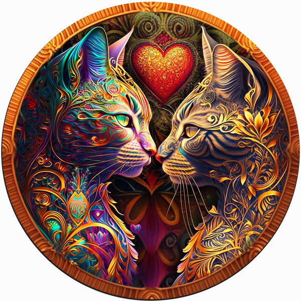 Cats in Love Holzpuzzle
