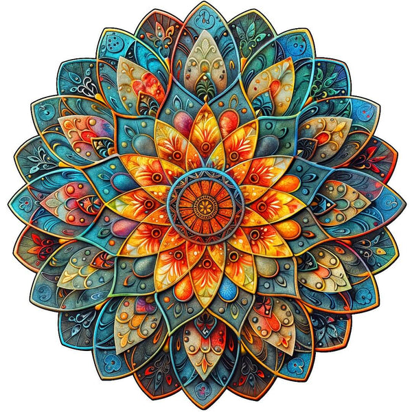 Florales Mandala Puzzle