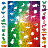Farbenspiel-Holzpuzzle