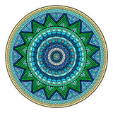 Mandala bleu - Puzzle en bois