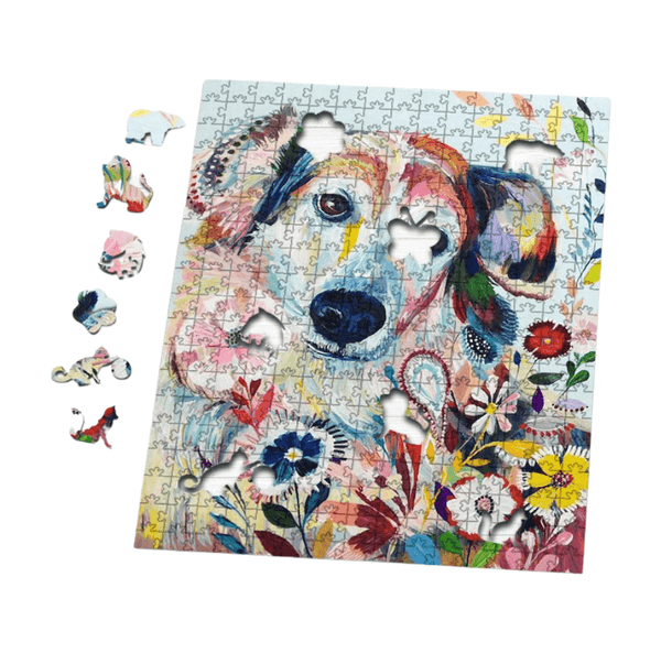 Bunter Hund-Puzzle