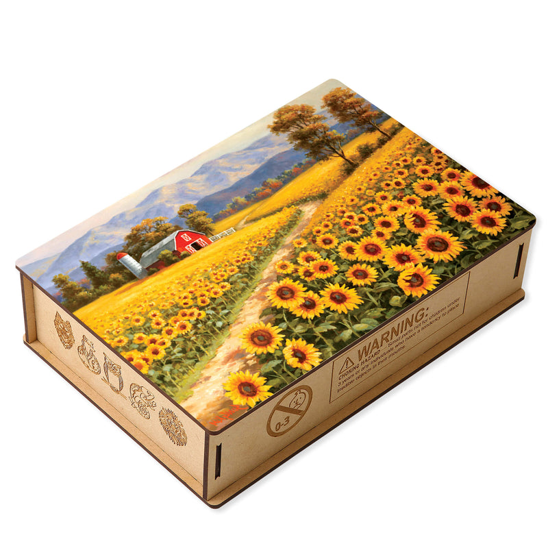 Sonnenblumenfeld-Puzzle