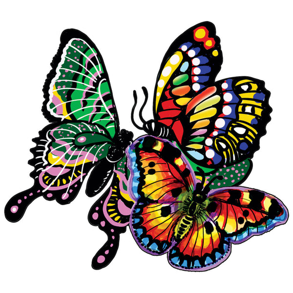 Bunte Schmetterlinge-Puzzle