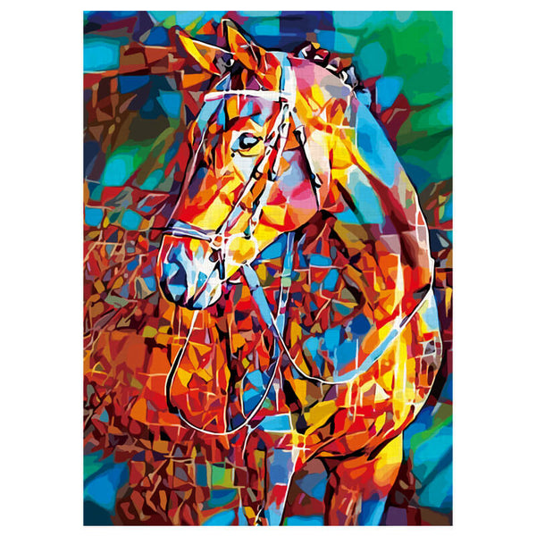 Puzzle de cheval coloré