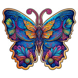 Mandala butterfly wooden puzzle