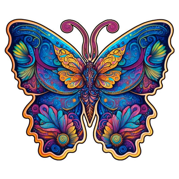 Puzzle en bois Mandala papillon